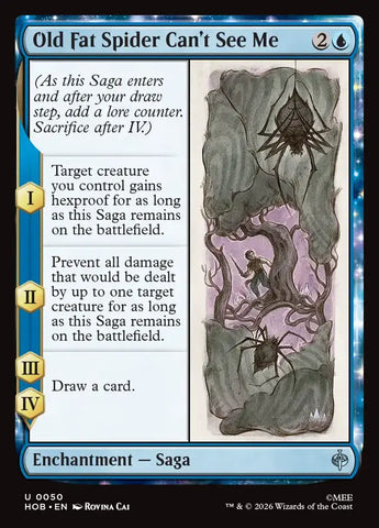 Old Fat Spider Can't See Me [The Hobbit]