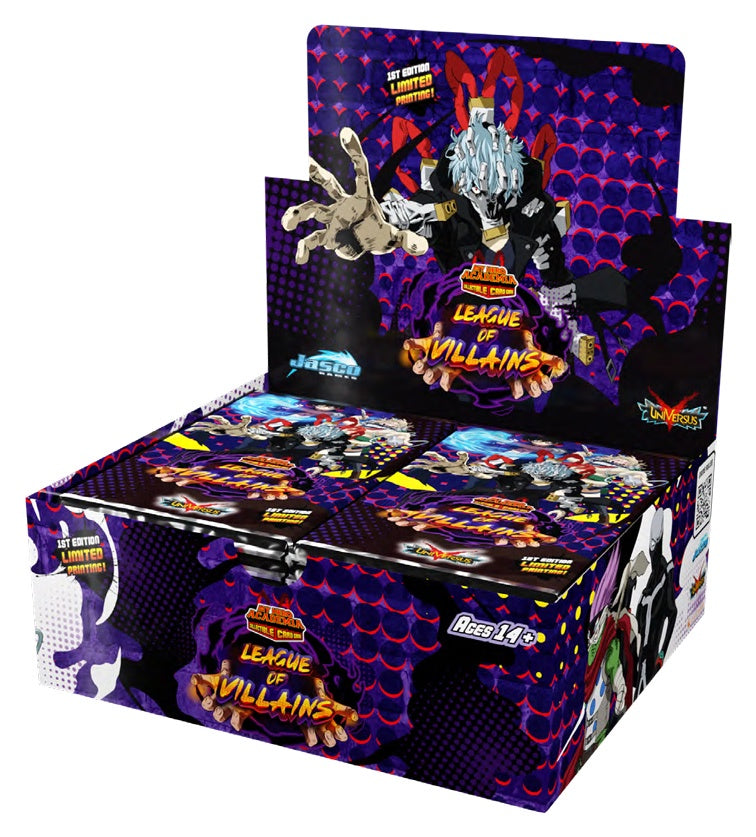 My Hero Academia Collectible Card Game Wave 4 League of Villains Booster Box Unlimited Printing