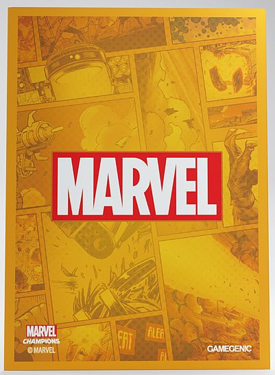 Gamegenic - Marvel Logo Orange: Marvel Champions Art Sleeves