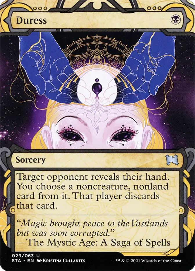 Duress (Foil Etched) [Strixhaven: School of Mages Mystical Archive]
