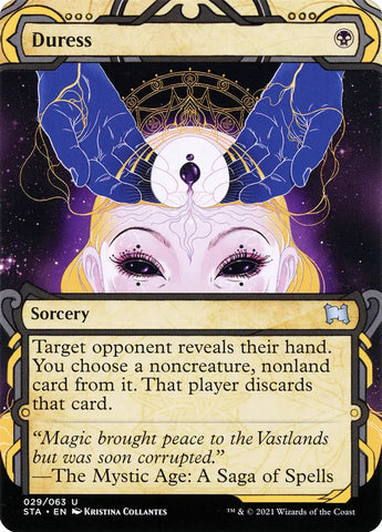 Duress (Foil Etched) [Strixhaven: School of Mages Mystical Archive]