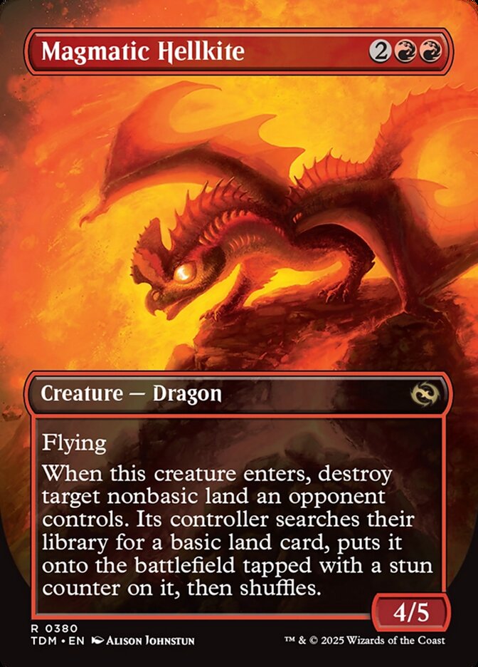 Magmatic Hellkite (Borderless) [Tarkir: Dragonstorm]