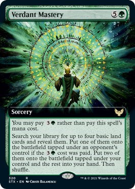Verdant Mastery (Extended Art) [Strixhaven: School of Mages]