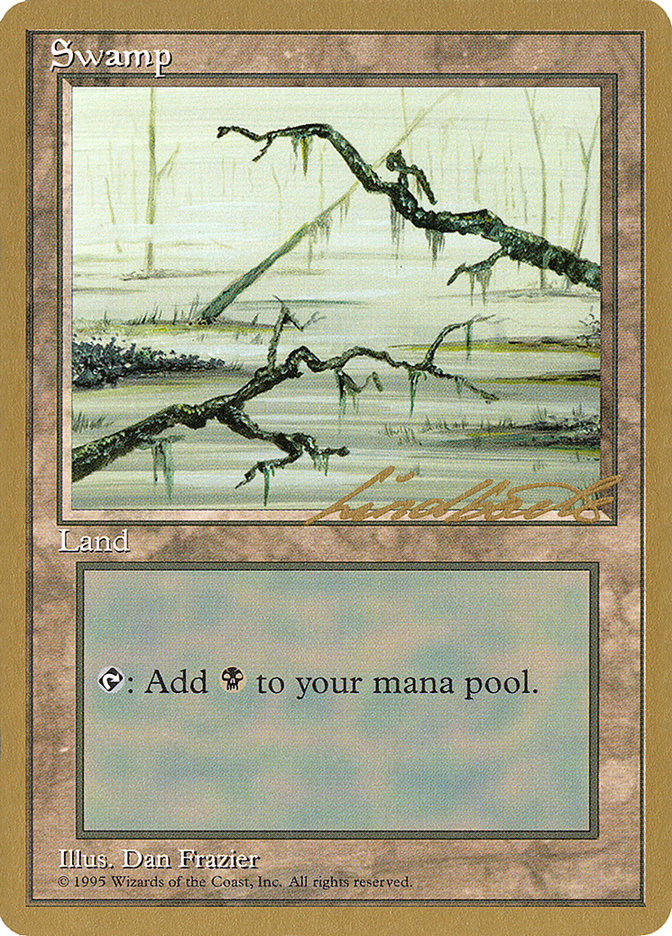 Swamp (ll371) (Leon Lindback) [Pro Tour Collector Set]