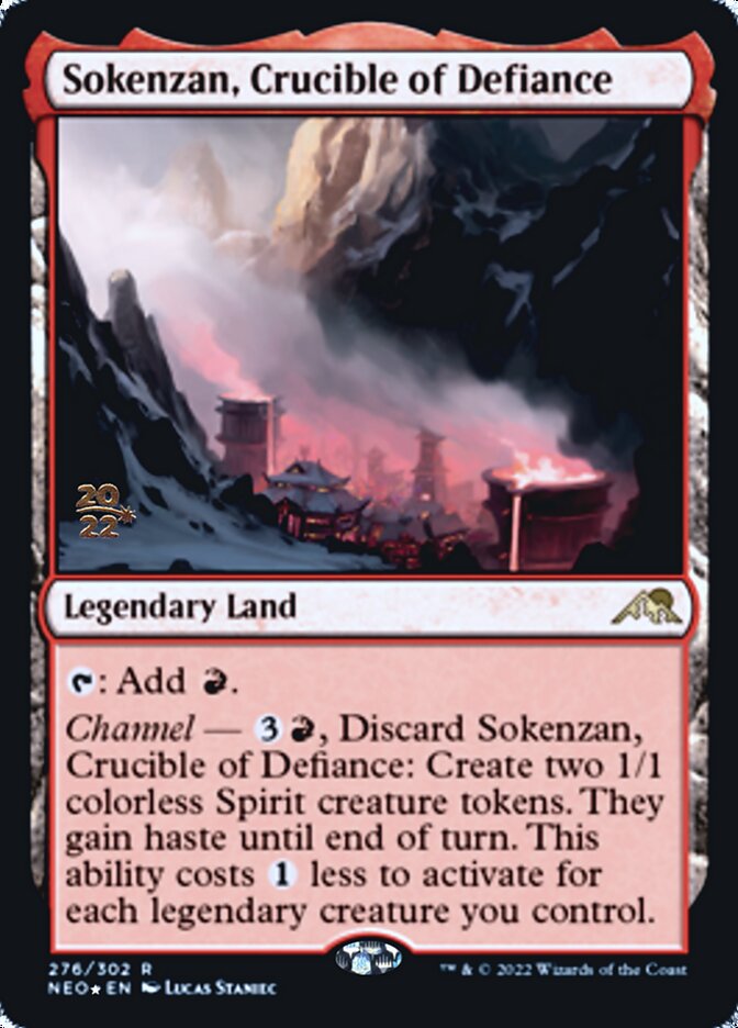 Sokenzan, Crucible of Defiance [Kamigawa: Neon Dynasty Prerelease Promos]