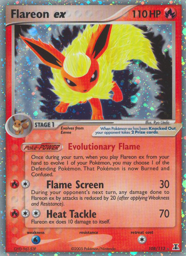 Flareon ex (108/113) [EX: Delta Species]