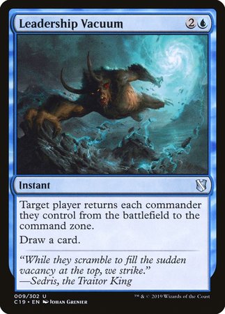 Leadership Vacuum [Commander 2019] - Good Games
