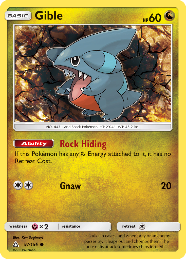 Gible (97/156) [Sun & Moon: Ultra Prism]