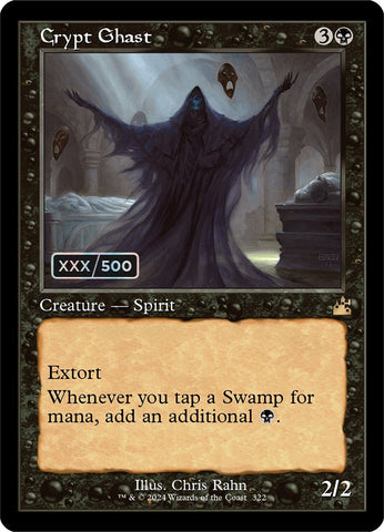 Crypt Ghast (Retro) (001/500) (Serial Numbered) [Ravnica Remastered] (Near Mint)