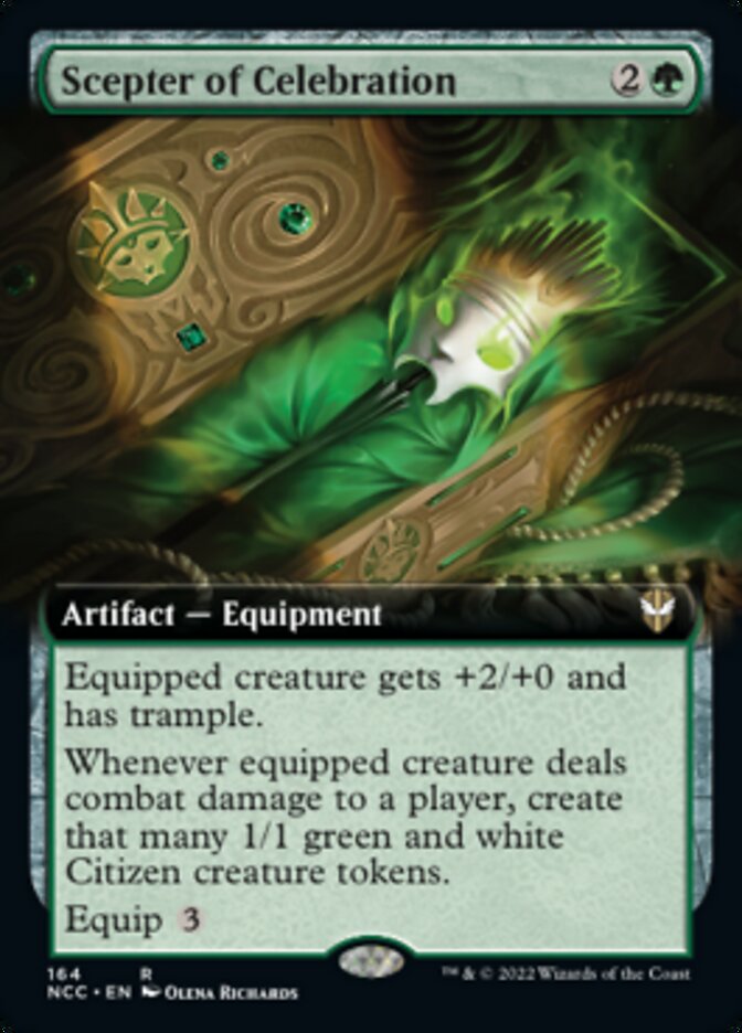 Scepter of Celebration (Extended Art) [Streets of New Capenna Commander]