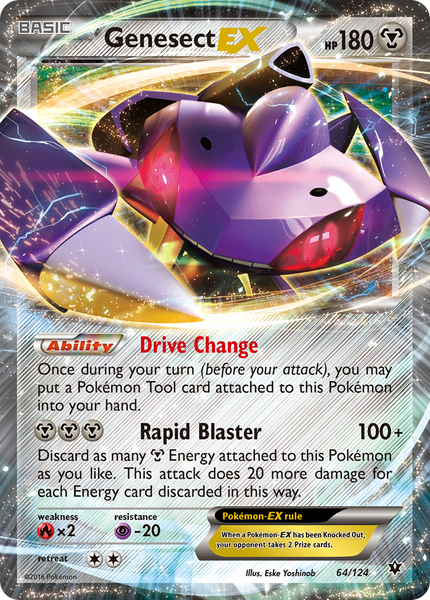 Genesect EX 64/124 Ultra Rare - Pokemon XY Fates Collide Card