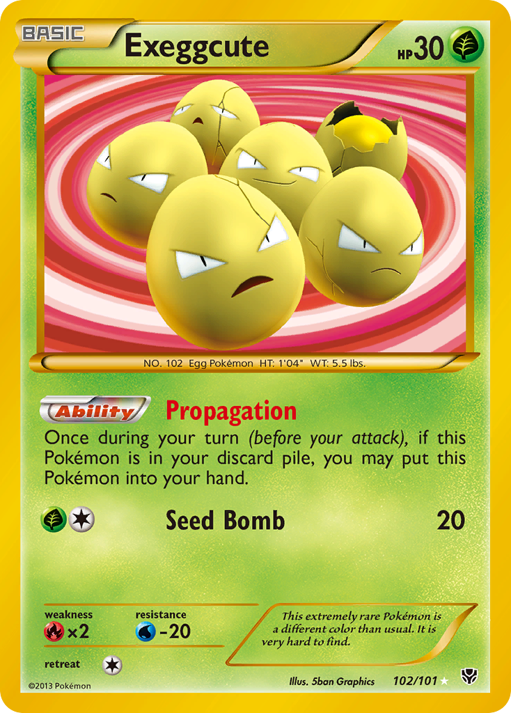 Exeggcute (102/101) [Black & White: Plasma Blast]