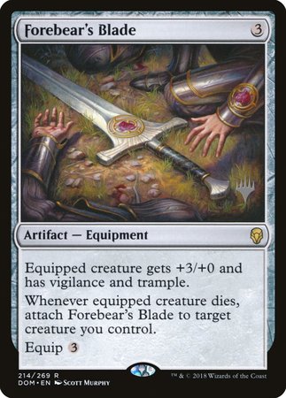 Forebear's Blade [Dominaria Promos] - Good Games