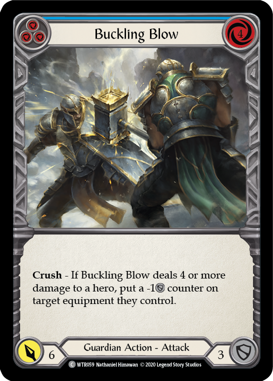 Buckling Blow (Blue) [U-WTR059] (Welcome to Rathe Unlimited)  Unlimited Rainbow Foil