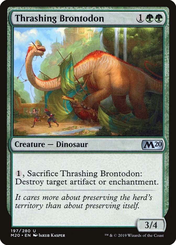 Thrashing Brontodon [Core Set 2020]
