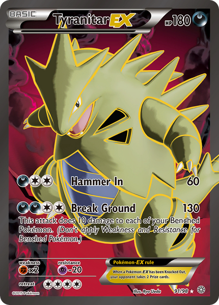 Tyranitar EX (91/98) [XY: Ancient Origins] | Good Games TCG