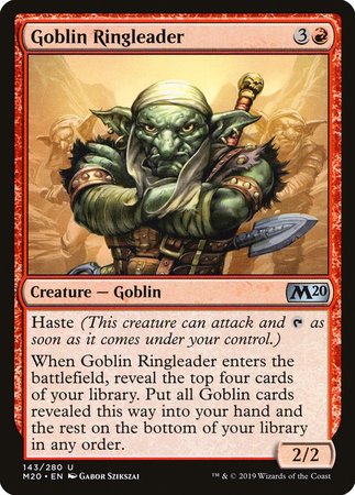 Goblin Ringleader [Core Set 2020] - Good Games