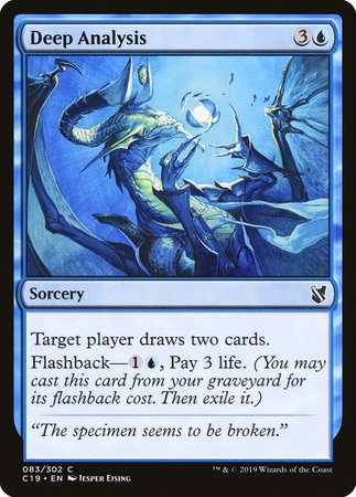 Deep Analysis [Commander 2019] - Good Games