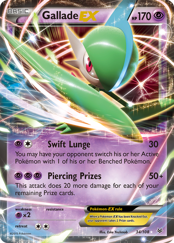 Gallade EX (34/108) [XY: Roaring Skies]