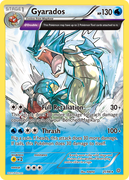 PSA10 2015 Pokémon XY Gyarados 21/98 Gyarados (21/98) [XY: Ancient Origins] | Good Games TCG