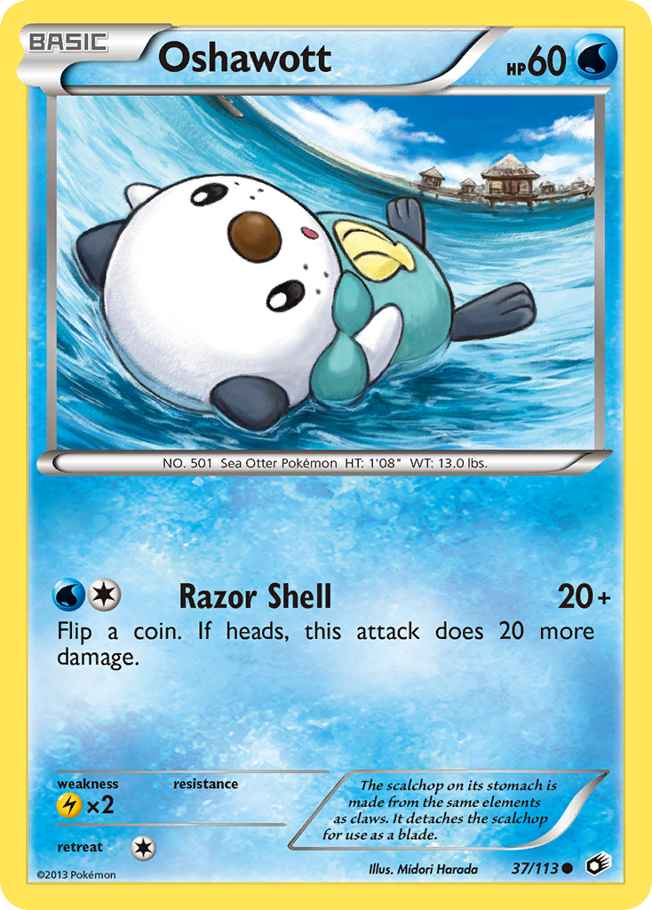 Oshawott (37/113) [Black & White: Legendary Treasures]