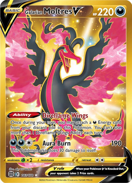 MOLTRES DI GALAR V 177/198 • Full Art • Ice Kingdom SWSH6 ITALIAN POKEMON