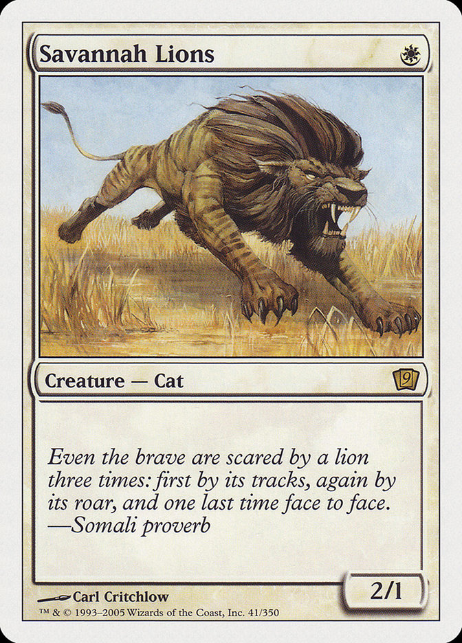 Savannah Lions [Ninth Edition]