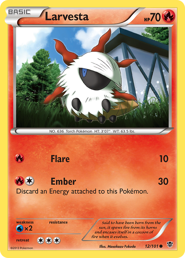 Larvesta (12/101) [Black & White: Plasma Blast]