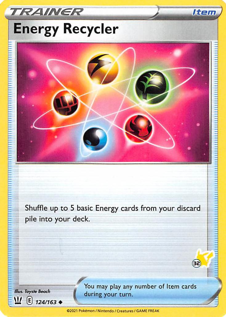 Energy Recycler (124/163) (Pikachu Stamp