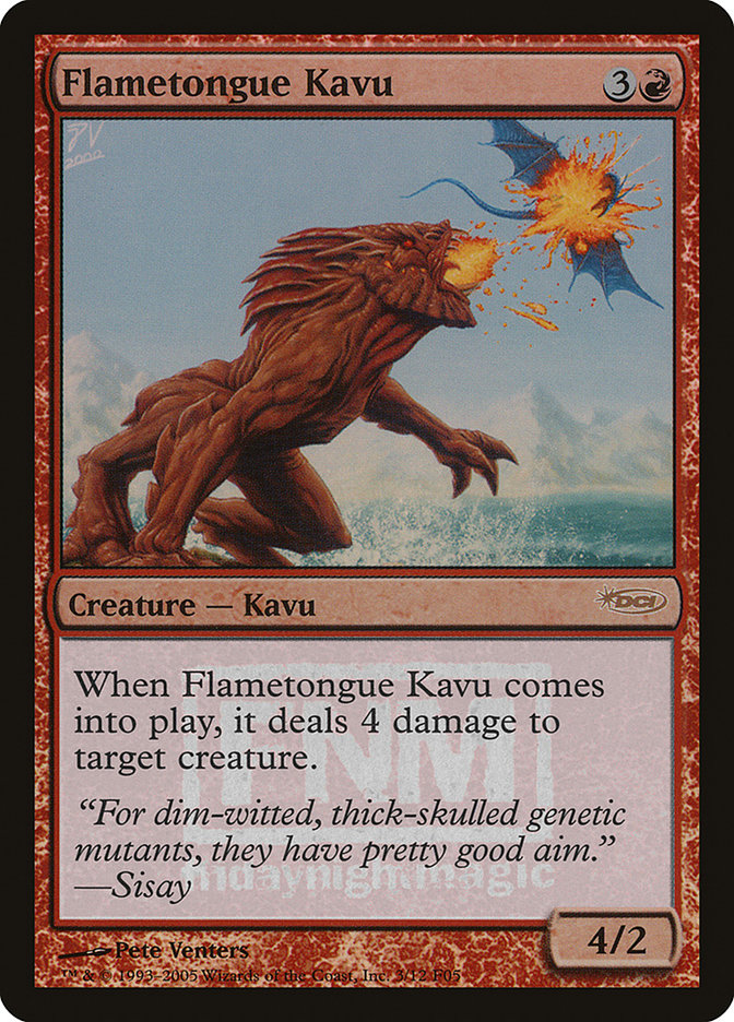 Flametongue Kavu [Friday Night Magic 2005]