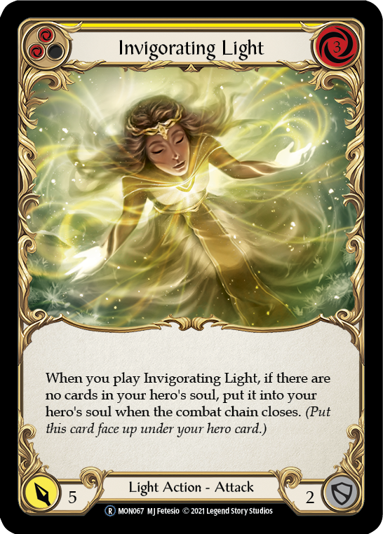 Invigorating Light (Yellow) [U-MON067-RF] (Monarch Unlimited)  Unlimited Rainbow Foil