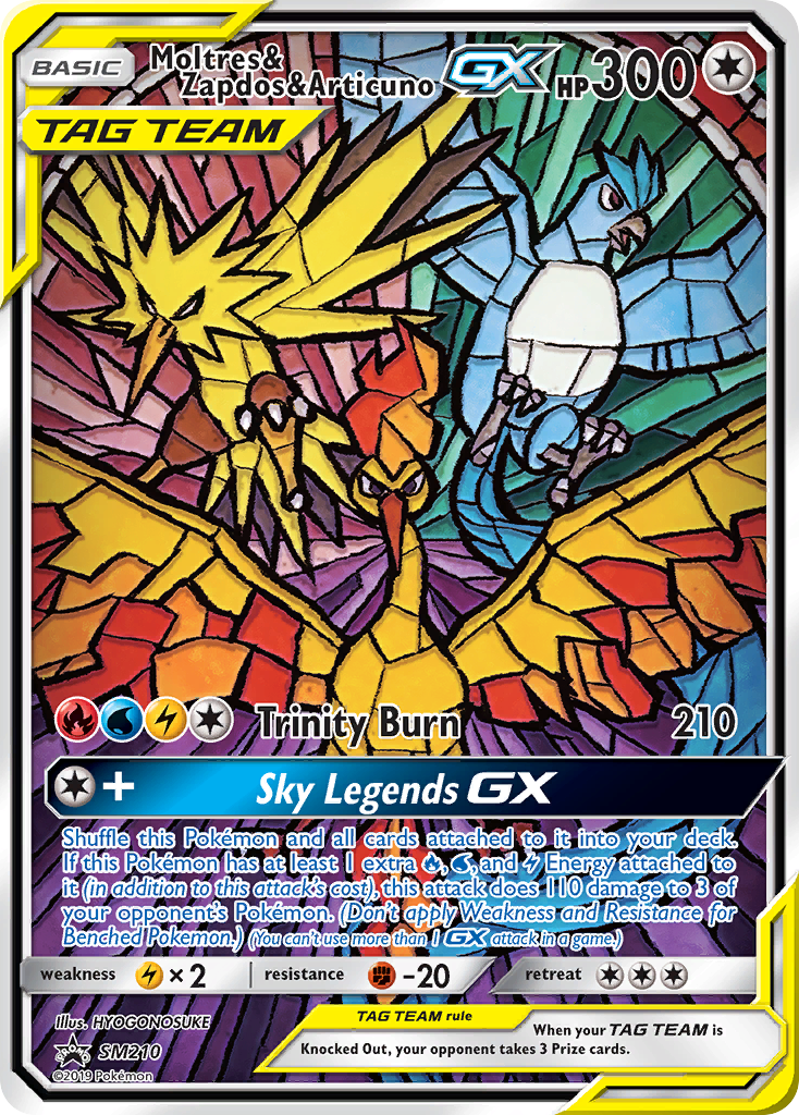 Moltres & Zapdos & Articuno GX (SM210) [Sun & Moon: Black Star Promos]