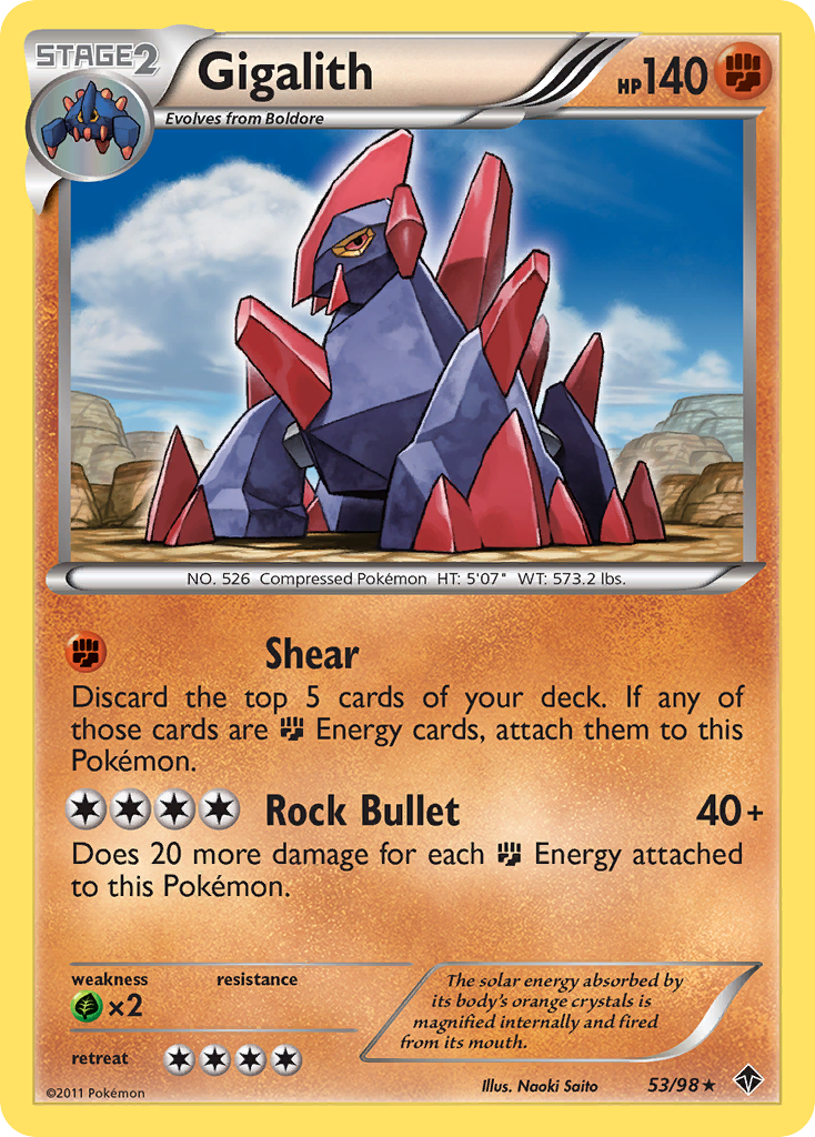 Gigalith (53/98) [Black & White: Emerging Powers]