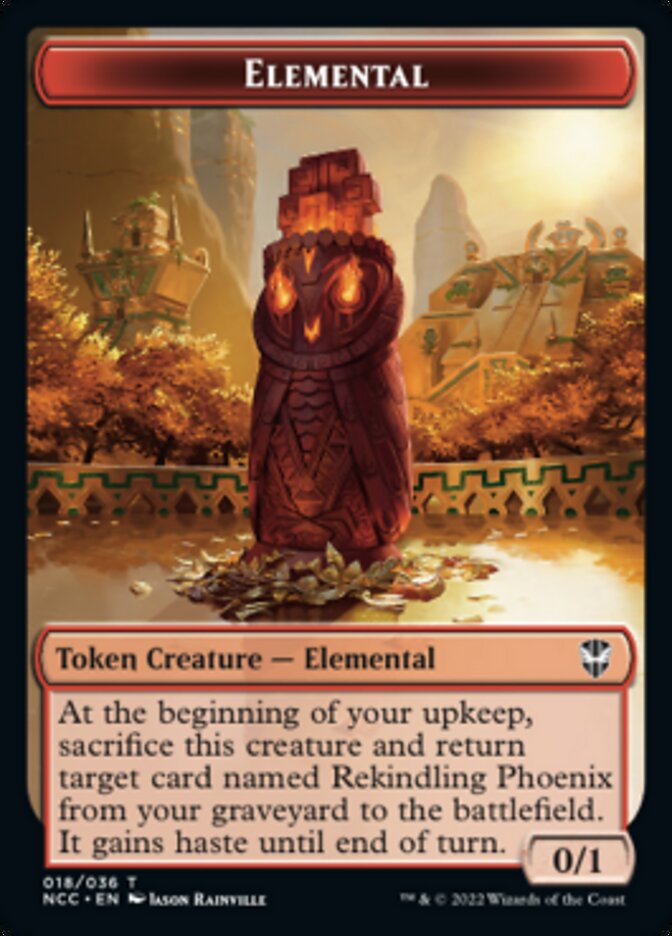 Elemental (018) // Copy Double-Sided Token [Streets of New Capenna Commander Tokens]