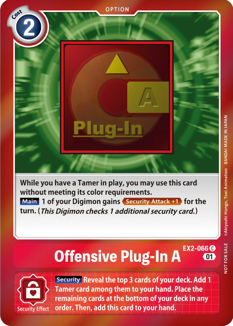 digimon digital hazard card list price Offensive Plug-In A [EX2-066] (Event Pack 4) [Digital Hazard Promos]