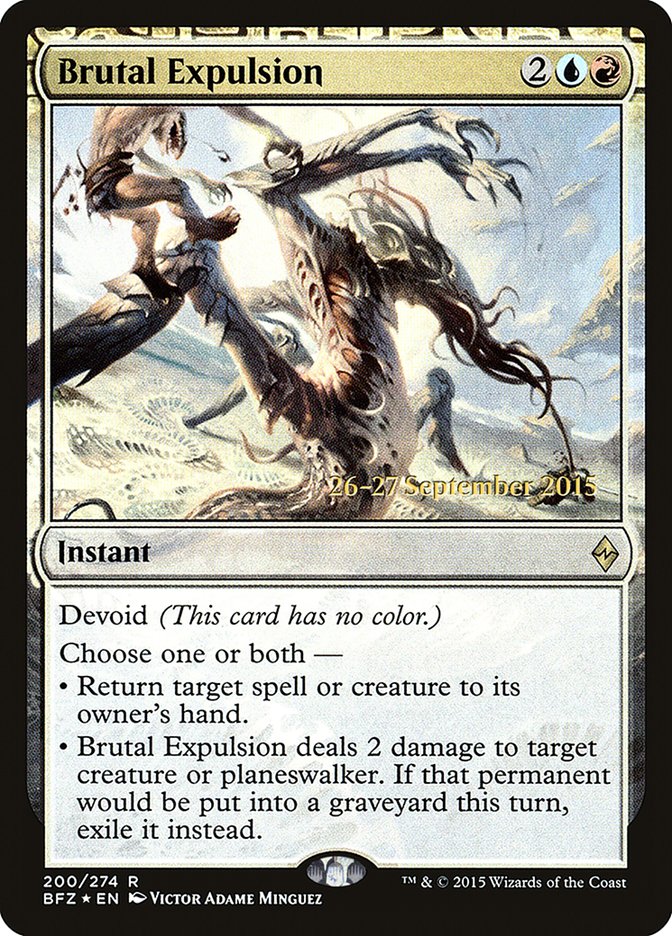 Brutal Expulsion [Battle for Zendikar Prerelease Promos]