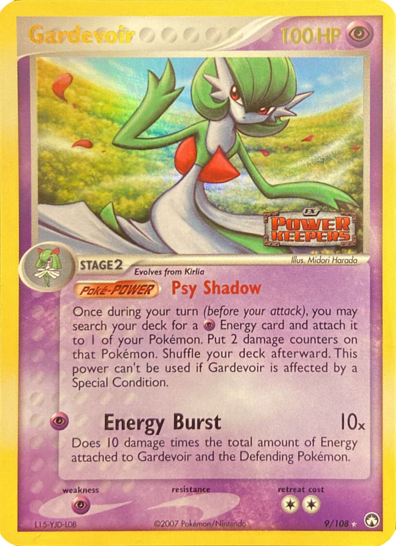 Mavin  Gardevoir Stamped Holo / Shiny Pokemon TCG Card EX Power Keepers  9/108 NEAR MINT