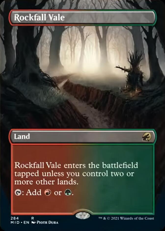Rockfall Vale (Borderless Alternate Art) [Innistrad: Midnight Hunt]