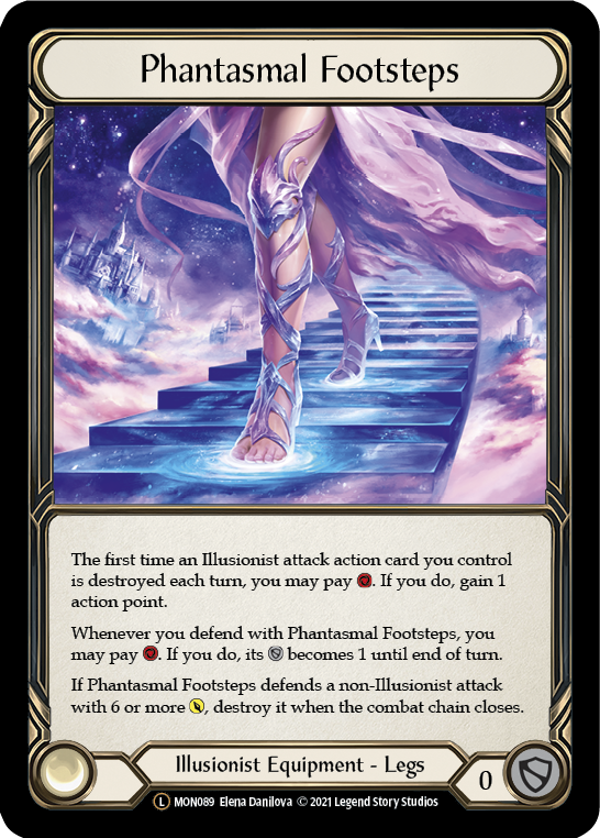 Phantasmal Footsteps [U-MON089-RF] (Monarch Unlimited)  Unlimited Rainbow Foil