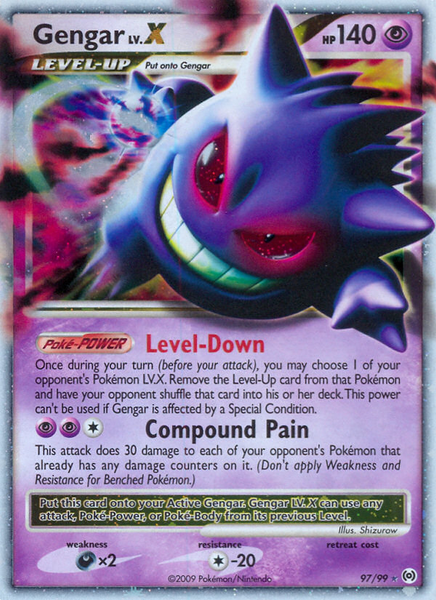 海外版　ゲンガーLV.X 97/99 Platinum-Arceus Gengar LV.X (97/99) [Platinum: Arceus] | Good Games TCG