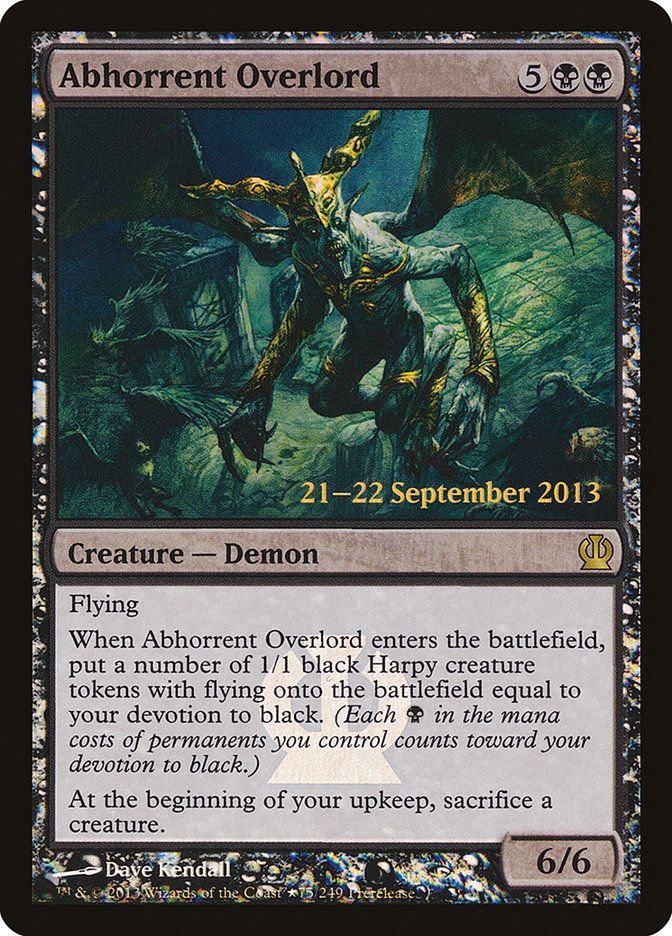 Abhorrent Overlord [Theros Prerelease Promos]