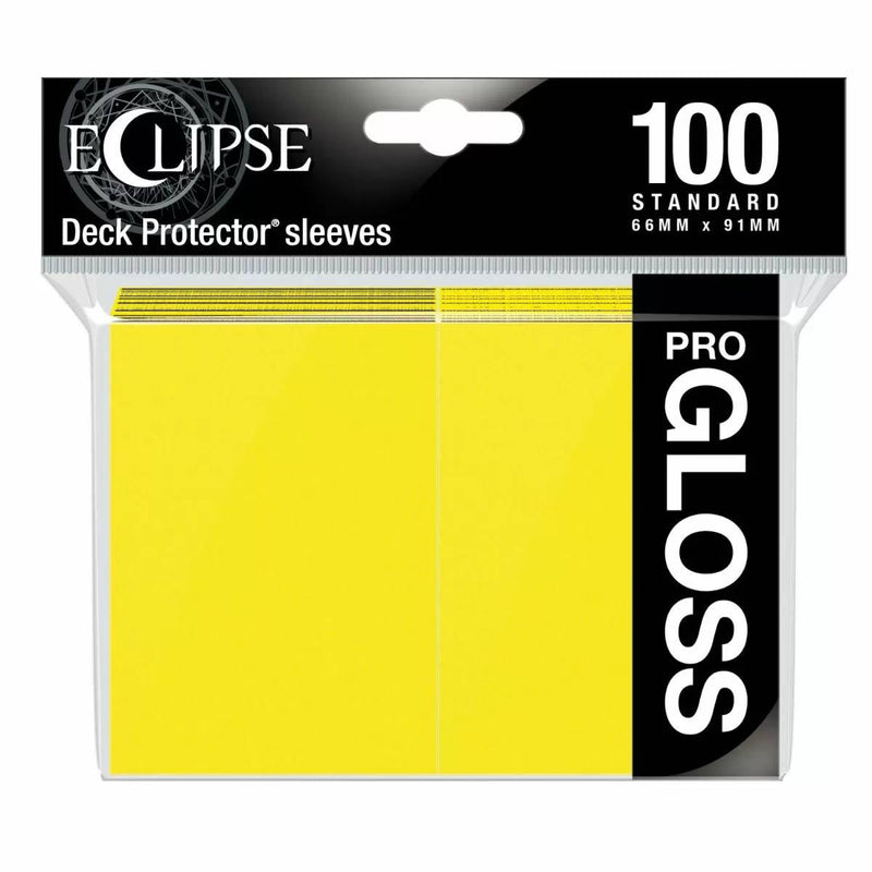 Eclipse Gloss Standard Sleeves Lemon Yellow (100)