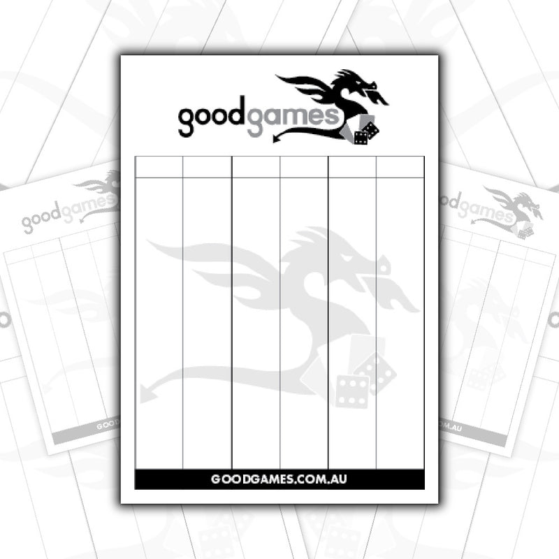 Good Games - Score Pad (25 Pages)