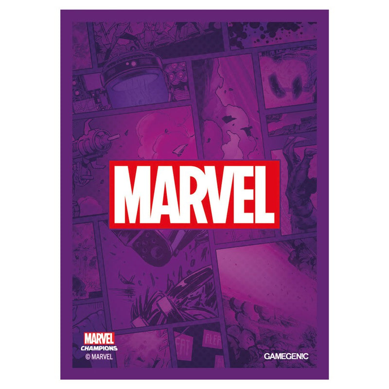 Gamegenic - Marvel Logo Purple: Marvel Champions Art Sleeves
